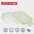 Hear resisting glass containers with lids for food storage salad container glass containers wholesale